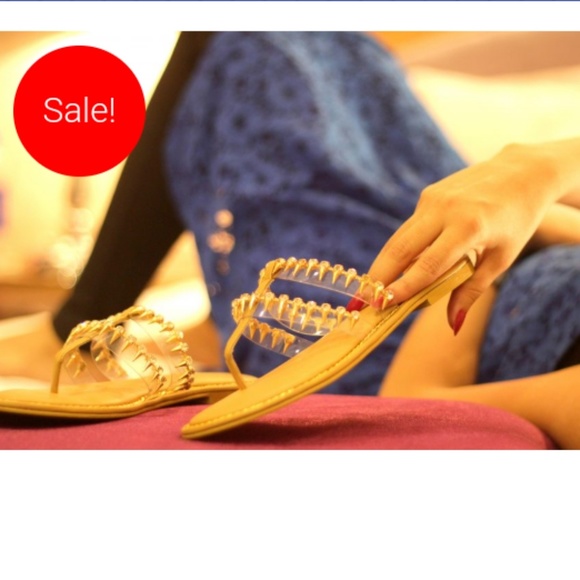 Gorgeous Gold Sandals - sale - Picture 2 of 2